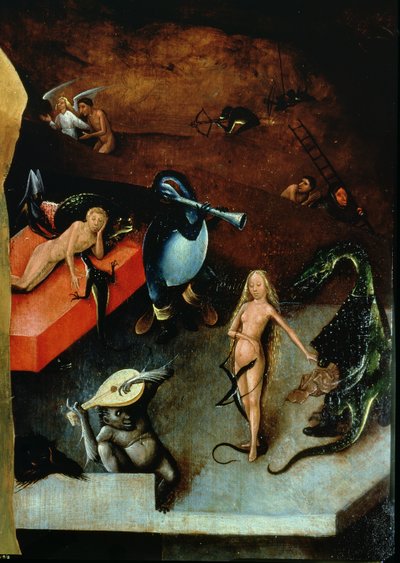 Das Jüngste Gericht (Altarbild) (Detail) von Hieronymus Bosch